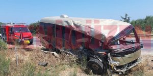 Minibüs karşı şeride geçti: 1 Ölü