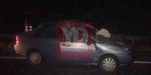 Lefkoşa - Güzelyurt anayolunda kaza, 2 yaralı