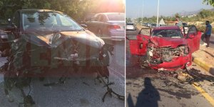 Dikkatsizlik kaza getirdi: Hasar büyük