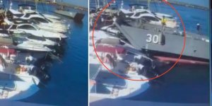 'Çıkarma gemisi' özel teknelere çarptı!
