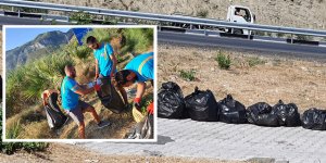 Arabadan 130 torba çöp attık!