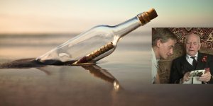 50 yıl önce yazdı, şişede denize attı