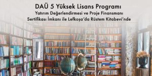DAÜ Yüksek Lisans Programları yine Rüstem'de