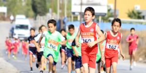 Sporcular yollarda terledi