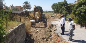 Değirmenlik’te dere ıslahları ve istinat duvarı yapımı başladı