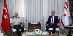 Uluçay, Tuğgeneral Algan'ı kabul etti