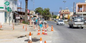 İskele'de kanalizasyon çalışmaları sürüyor