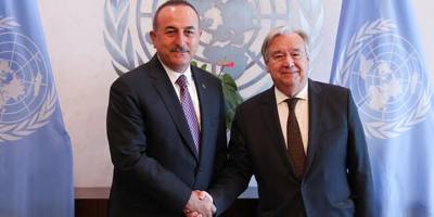 Çavuşoğlu, Guterres ile görüştü
