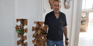 Zeytin ağacı odunlarına hayat veriyor…