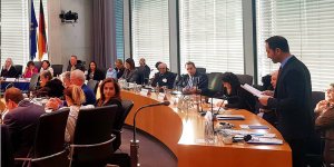 Candan Almanya Parlamentosu'nda konuştu