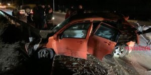 Alköllü sürücü bariyerlere çarptı