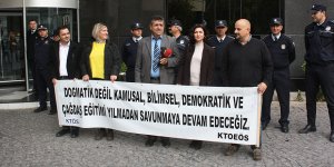 Sendikalar eğitim çalıştayını protesto etti