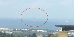 Girne açıklarında petrol gemisi