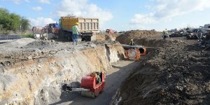 Lefkoşa'da kanalizasyon çalışmaları sürüyor