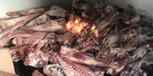 500 kiloluk kaçak et ele geçirildi