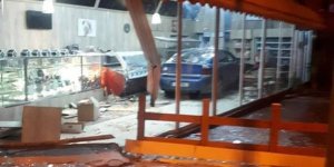 Hızını alamadı, pastaneye girdi