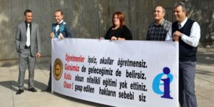 KTOEÖS, Öğretmenler Gününde eylem düzenledi