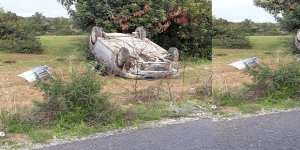 Islak yolda hâkimiyetini kaybetti