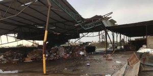 Fabrika bir gecede darmadağın oldu