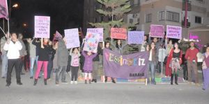 Baraka kadına yönelik şiddete karşı sokağa çıktı