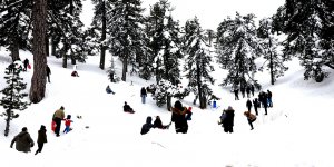 Kıbrıs’ta kış dendi mi, Trodos!