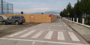 Okul yolu tek şeride düştü!