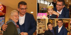 Erhürman, Lefkoşa ve Mağusa’da esnafı dolaştı