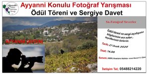 Ayanni konulu fotoğraf yarışmasının ödül töreni yarın yapılacak