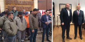 İşçiler grevde, Başkan Elçilik’te