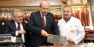 Tatar, Kayseri'de pastırma kesti