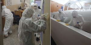 DAÜ'de dezenfekte işlemi yapılıyor