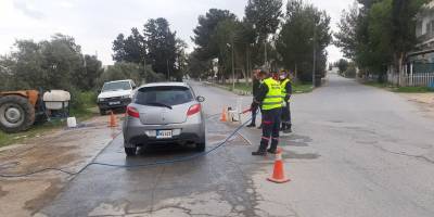 Akdoğan’daki askeri birlikte COVID-19 önlemleri