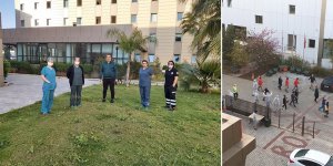 Karantina balkonunda alkışlar