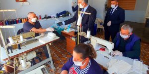 Yenierenköy Belediyesi maske üretimine başladı