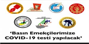 Basın çalışanlarına Covid-19 testi