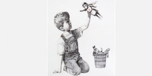 Salgına Banksy dokunuşu