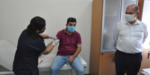 Değirmenlik Belediyesi çalışanlarına Covid-19 testi yapıldı