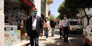 Erhürman, Girne esnafını ziyaret etti