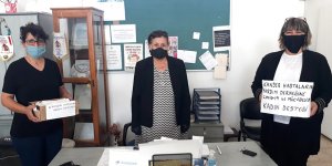 Mesaryalı terzi kadınlardan KHYD’ye maske bağışı