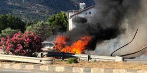 Boğaz’da araç yangını!