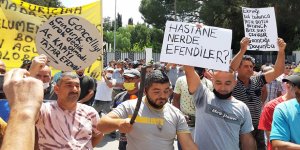 Güneyde çalışanlar yeniden eylem yaptı