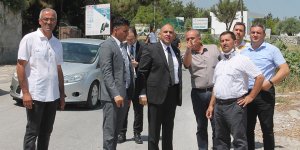 Atakan Girne'deki yol çalışmasını yerinde izledi