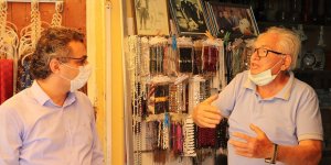 Erhürman, Mağusa esnafını ziyaret etti