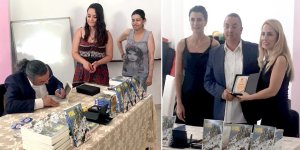 Hasan Çakmak kitaplarını ZAYDER üyeleri için imzaladı