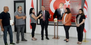 Temassız el dezenfektan makinesinin tanıtımı yapıldı