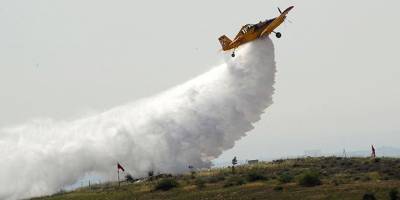 Güneyde itfaiye uçakları eğitim uçuşu yaptı