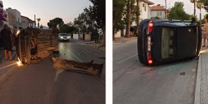 Sokak ortasında devrildi, "Korkunç anlar yaşadık"