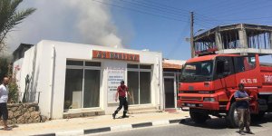 Lefkoşa'da korkutan yangın