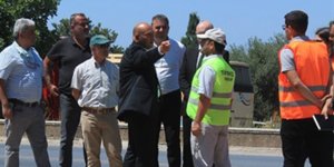 Atakan, Girne Batı Çevreyolu I. Etap çalışmalarında incelemelerde bulundu
