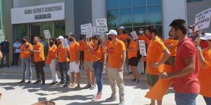 KTOEÖS KHK önünde eylem yaptı